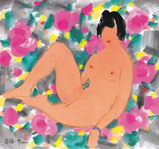 Wu Guanzhong 吳冠中, Flourishing Years (Figure) 華年（人體）, 2006