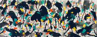 Wu Guanzhong 吳冠中, A Lotus Pond 荷塘, 1997